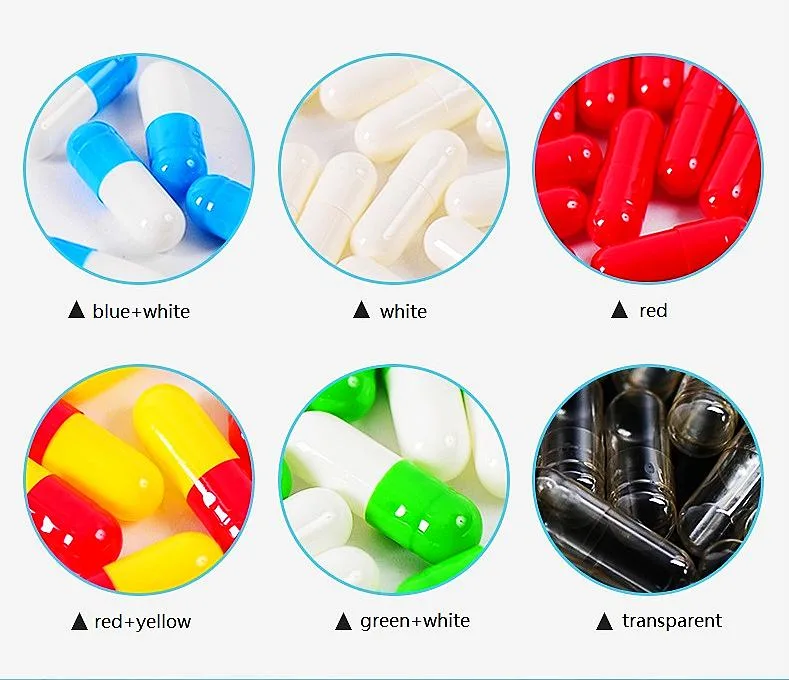 Halal Vegetarian Hard Pullulan Empty Capsule 00#-4# Customized Colour for Health Care